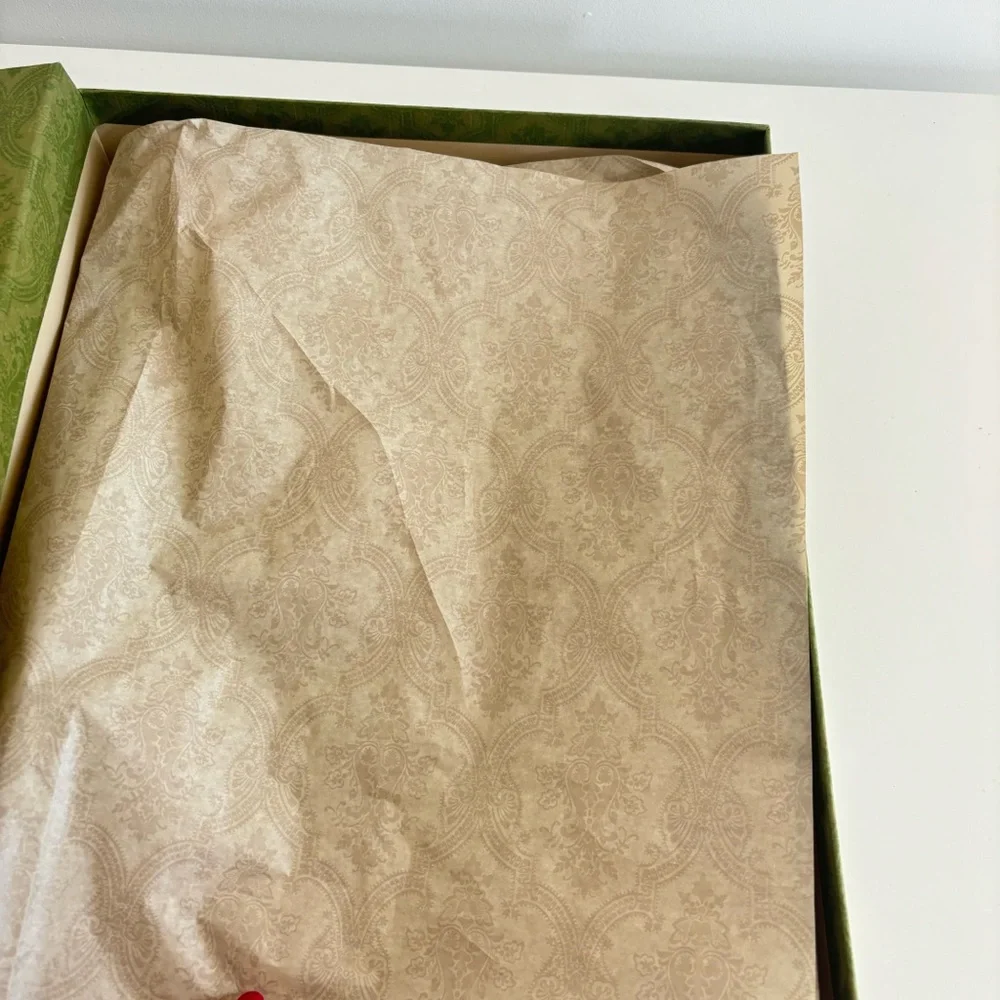 Gucci Olive Green Patterned Gift Box